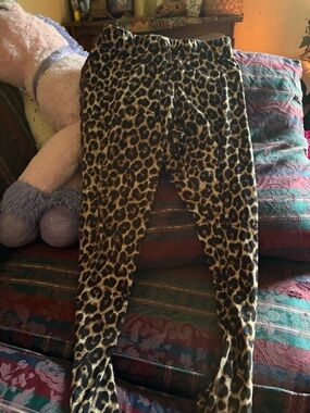 Leopard Print Leggings - Brown Animal Print